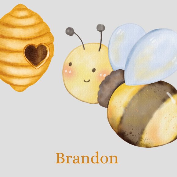 Personalized Nursery Name Decor Wall Art for Nursery or Children's Rooms, 8 x10 - Picture 6 of 12